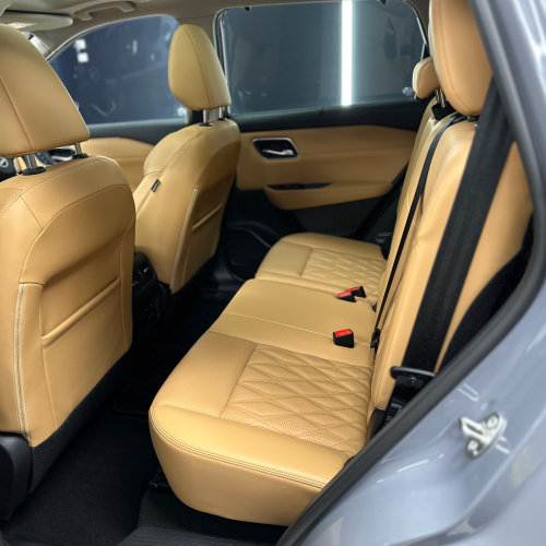 Beige leather protection Perth by sharkey auto detailing