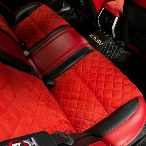 Red leather interior protection Perth by sharkey auto detailing