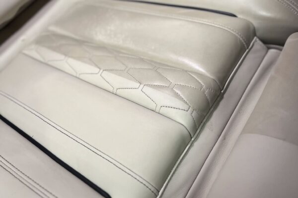 Leather interior cleaned by sharkey auto detailing perth