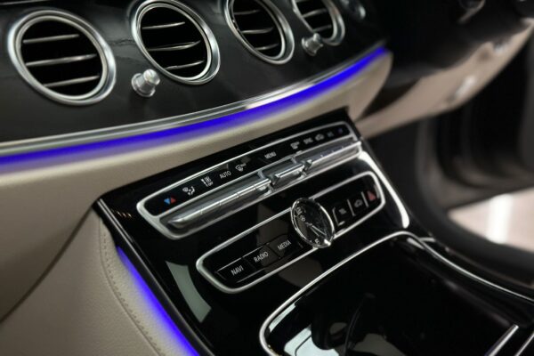 Close up of dashboard of a car